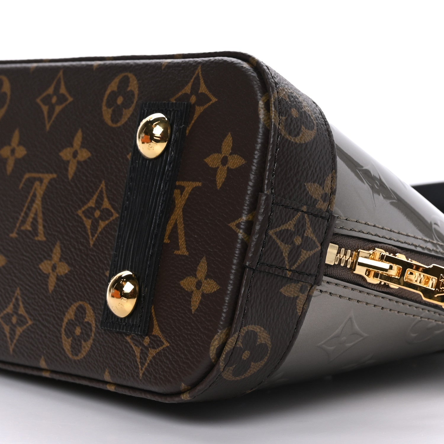 Louis Vuitton Vernis Monogram Alma BB Taupe Metallise 8 of 8