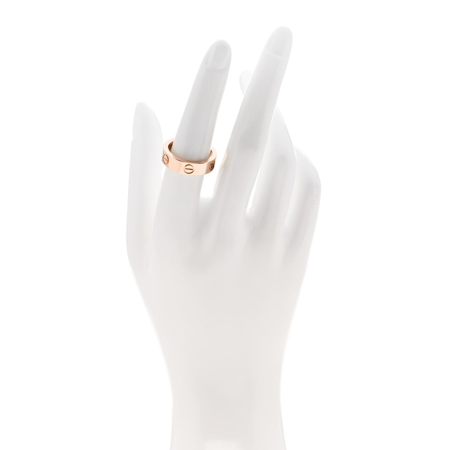 18K Pink Gold Pink Sapphire 5.5mm LOVE Ring 54 6.75