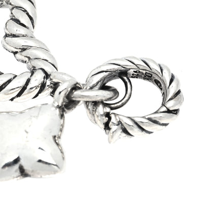 David Yurman Sterling Silver Double Quatrefoil Enhancer Charm Pendant 3 of 4