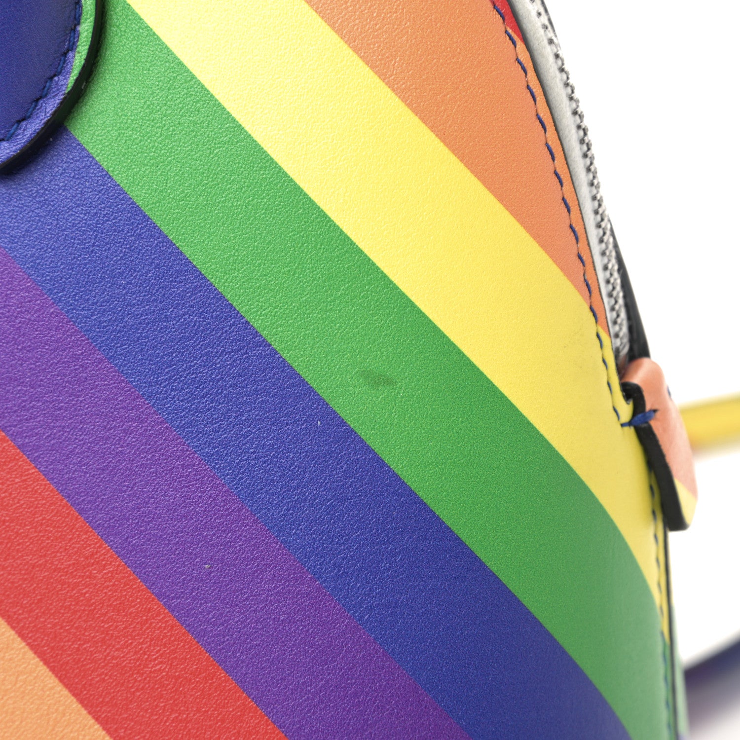 Balenciaga Smooth Calfskin Logo Rainbow S Ville Top Handle Bag Multicolor 10 of 10