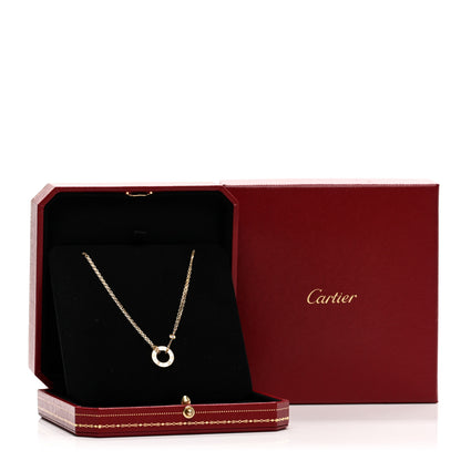 Cartier 18K Yellow Gold 2 Diamond LOVE Necklace 5 of 5