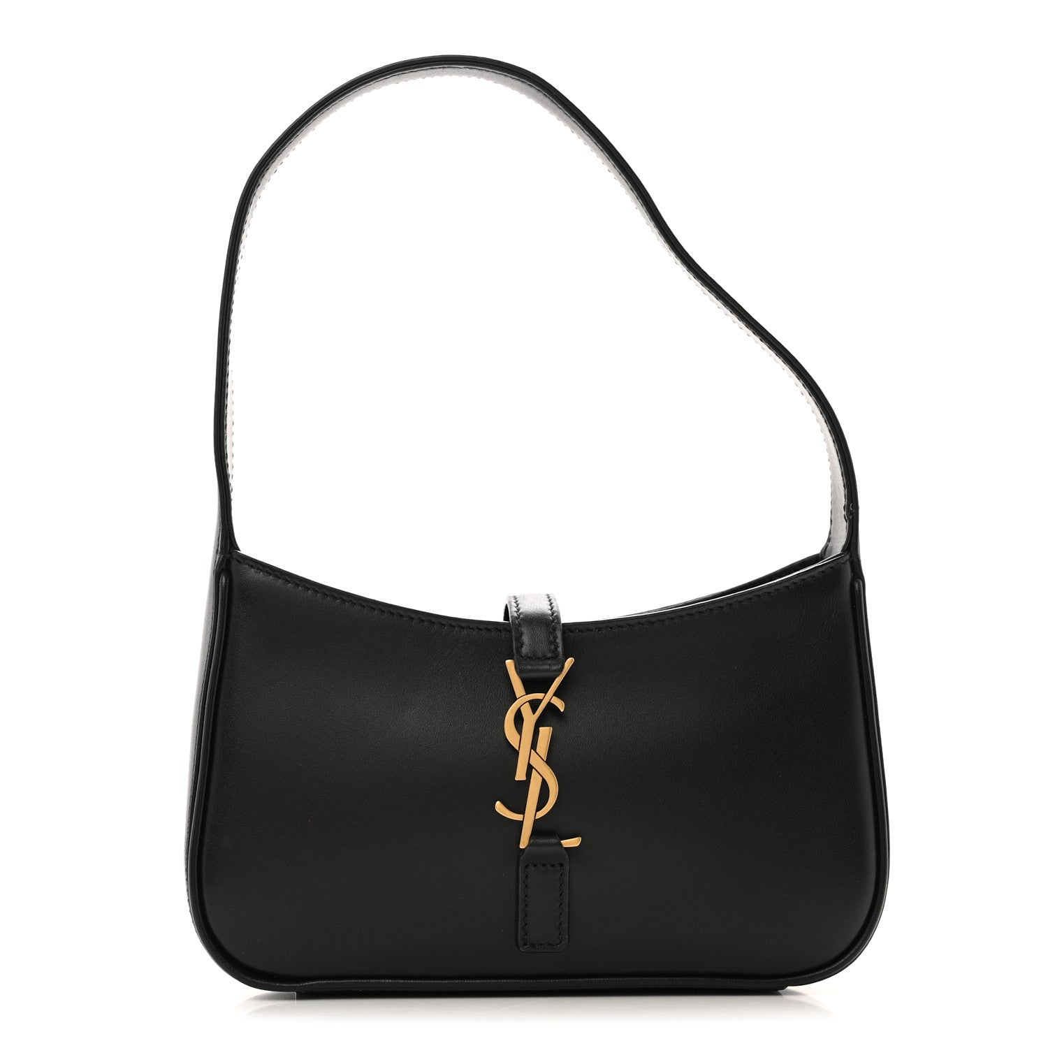 Saint Laurent Smooth Calfskin Le 5 A 7 Mini Hobo Black 1 of 11
