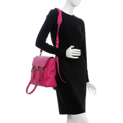 3.1 Phillip Lim 3.1 Textured Calfskin Medium Pashli Satchel Bright Fuchsia 2 of 10