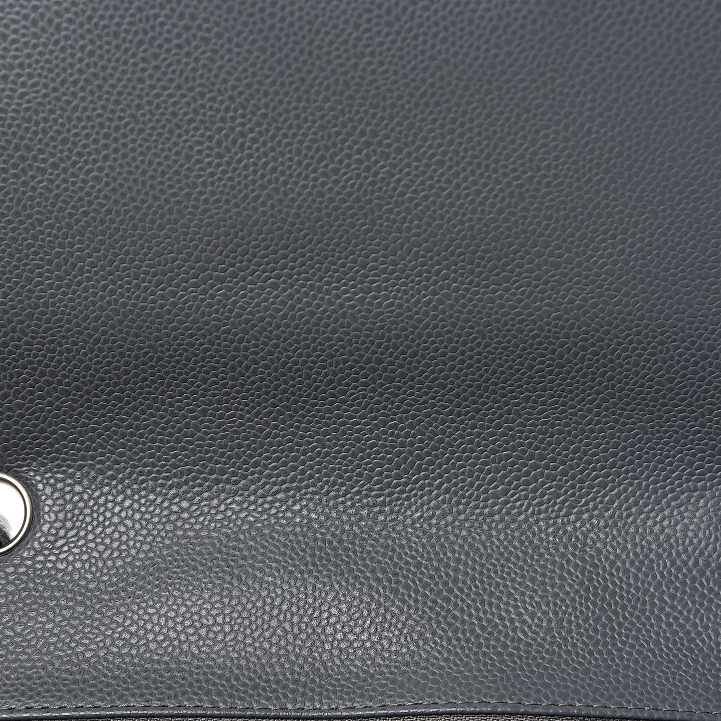 Caviar Quilted Jumbo Single Flap Grey