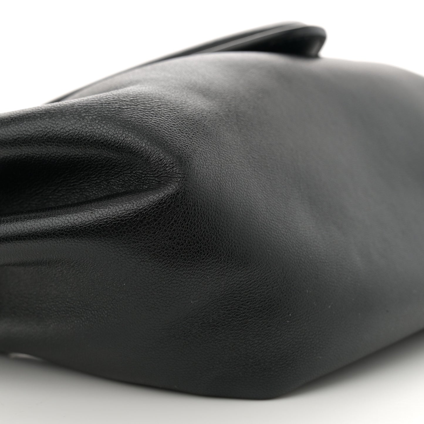 Lambskin Small Beak Triangle Flap Shoulder Bag Black
