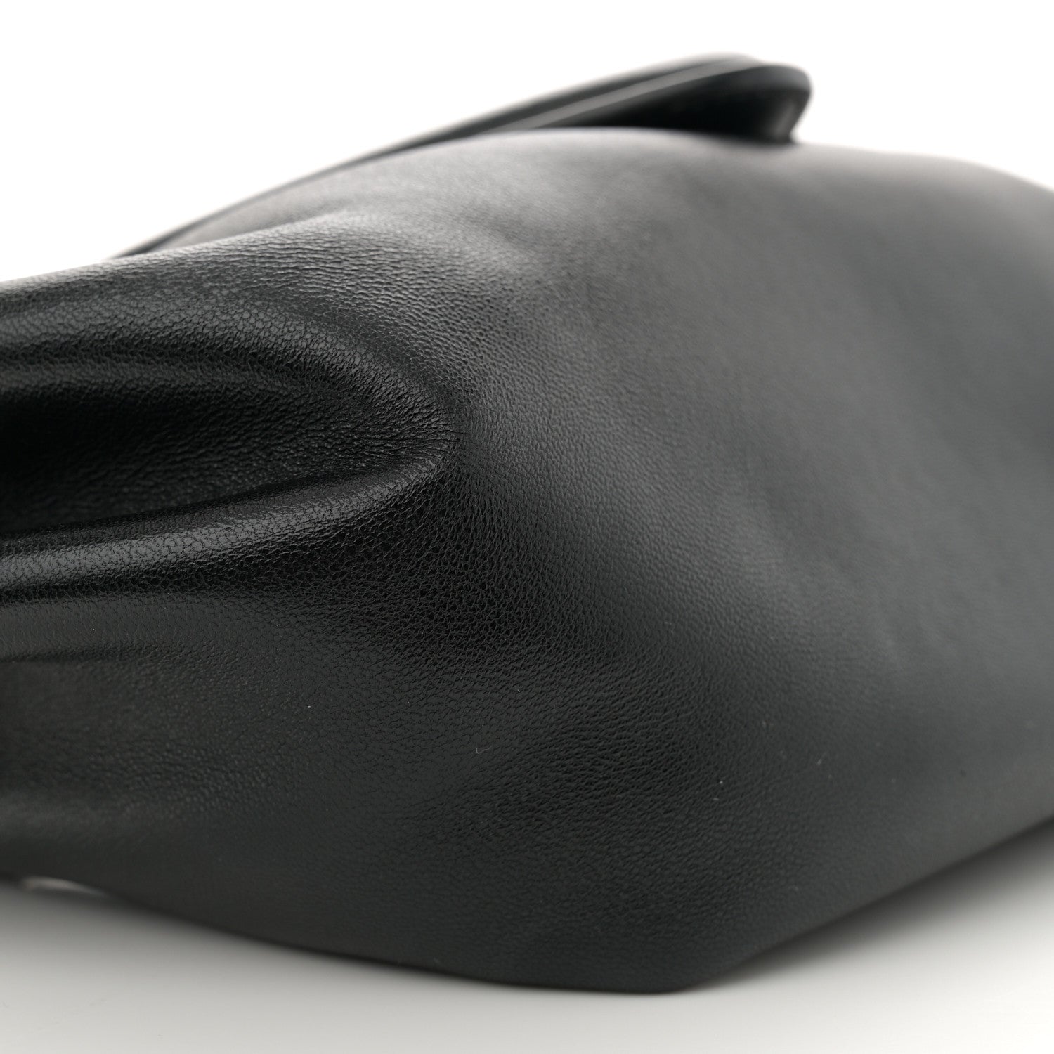 Bottega Veneta Lambskin Small Beak Triangle Flap Shoulder Bag Black 8 of 11