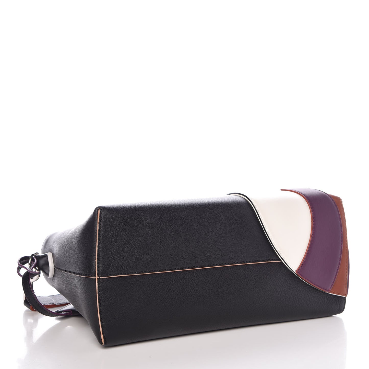 Vitello Dolce Marquetry Medium By The Way Boston Bag Black Multicolor