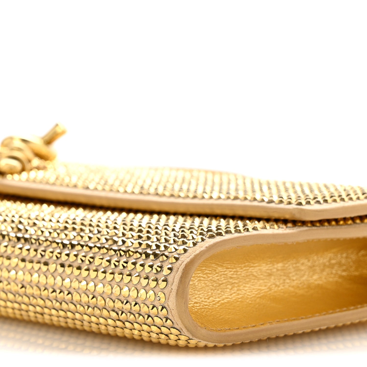 Bottega Veneta Nappa Crystal Long Andiamo Top Handle Clutch