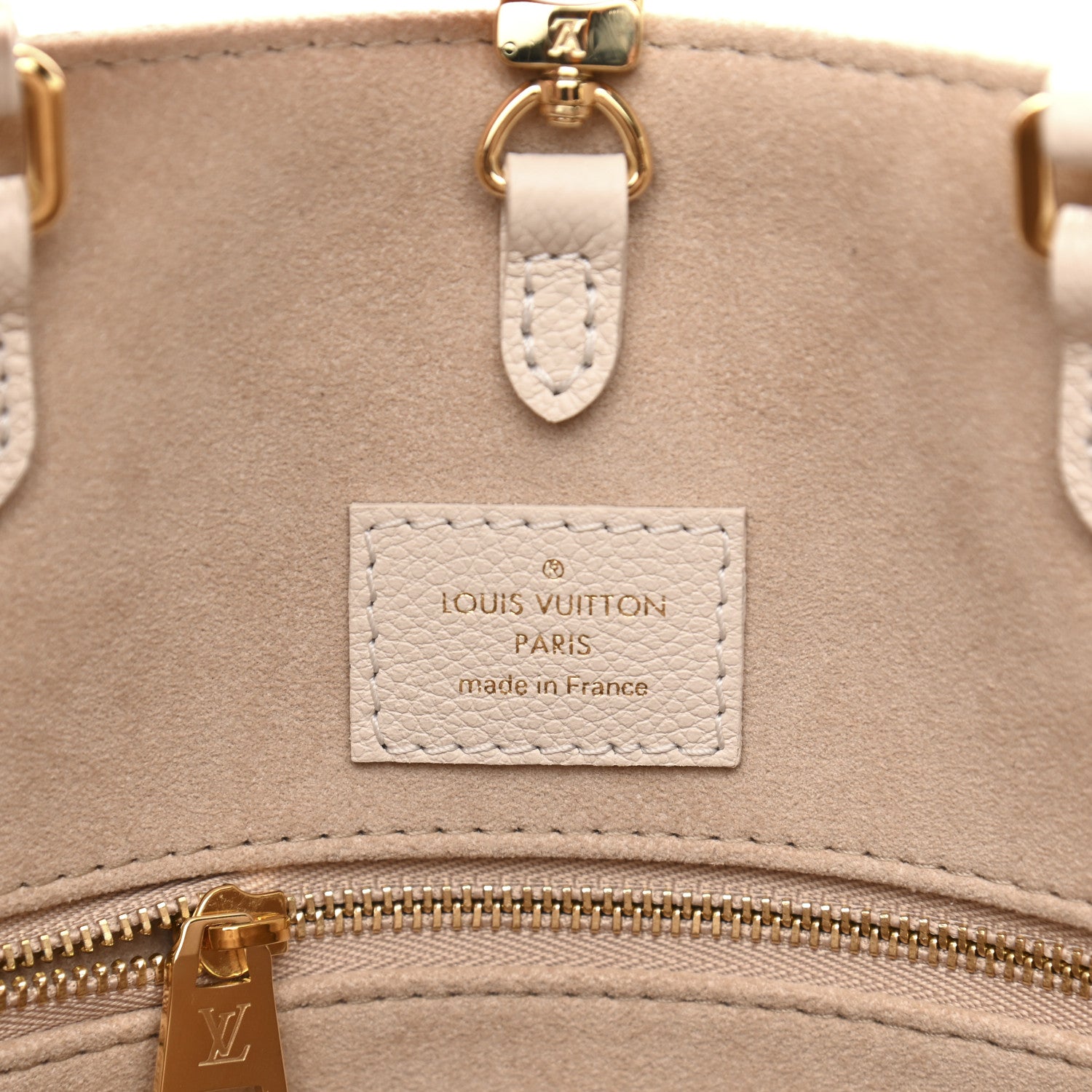 Louis Vuitton Empreinte Monogram Spring In The City Onthego MM Kaki Beige Cream 5 of 8
