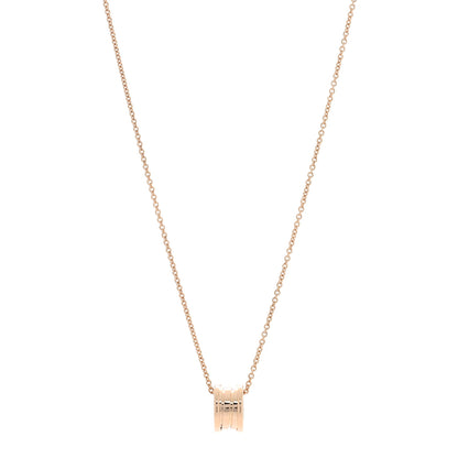 Bulgari 18K Rose Gold B.Zero1 Pendant Necklace 1 of 4