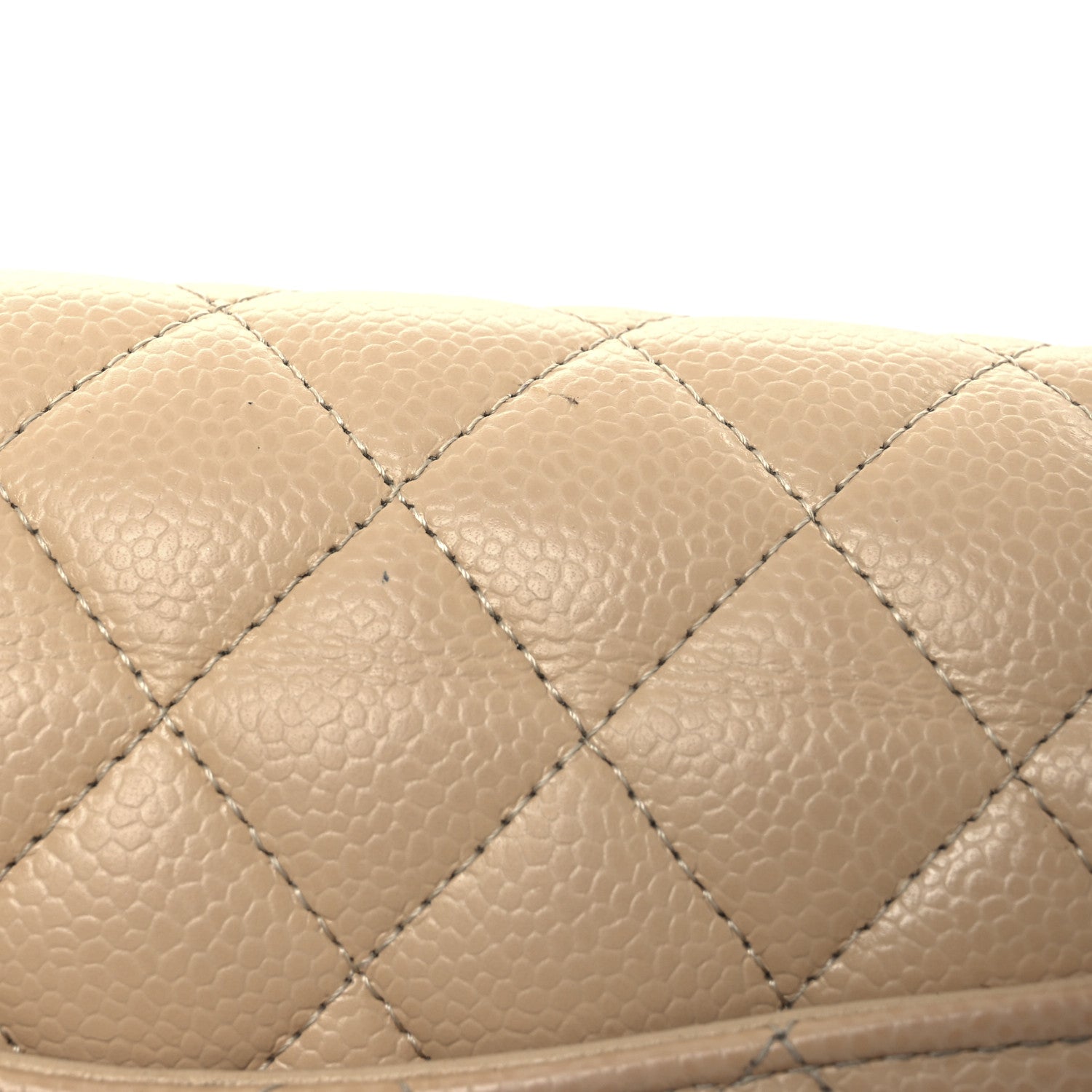 Chanel Caviar Quilted Medium Double Flap Beige 15 of 15