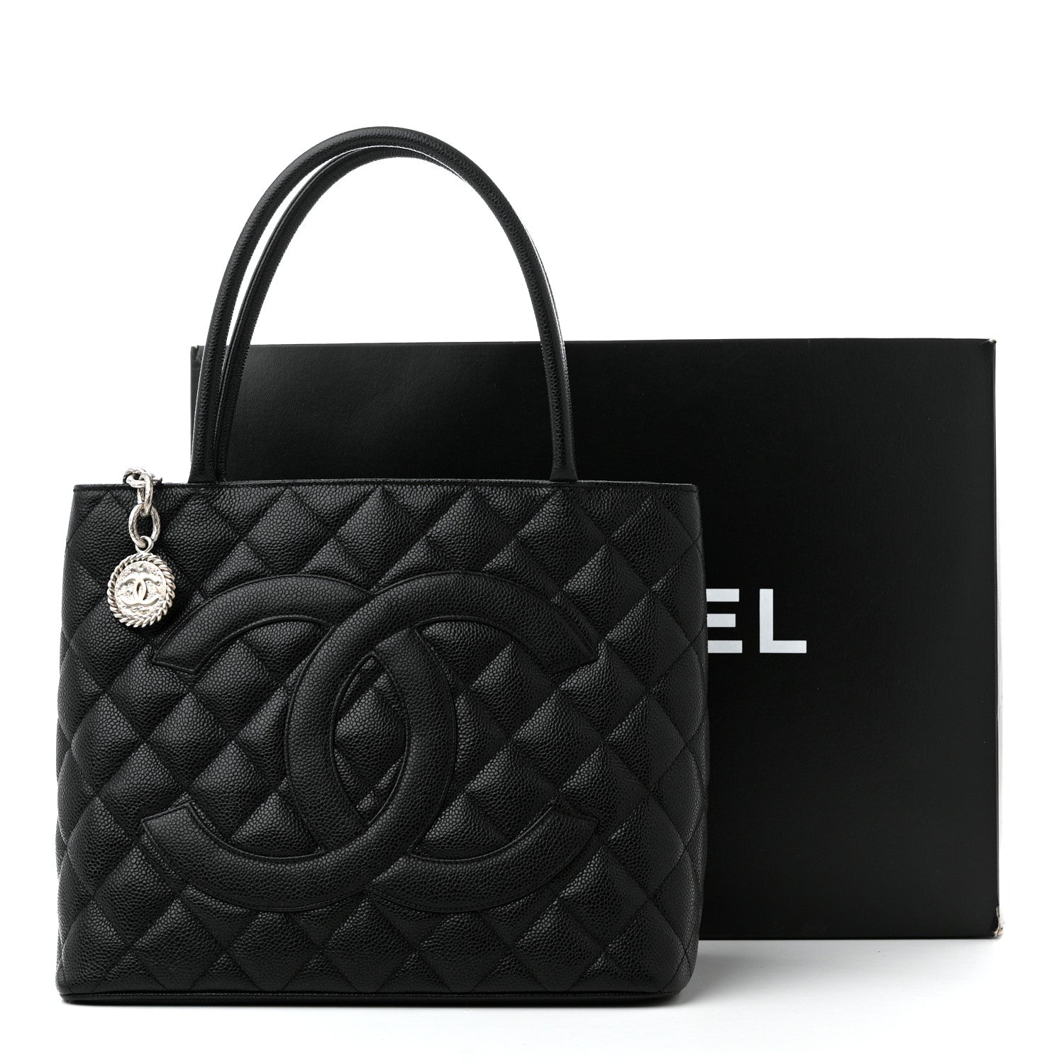 Chanel Caviar Quilted Medallion Black 12 of 12
