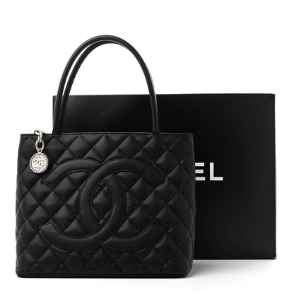 Chanel Caviar Quilted Medallion Black 12 of 12