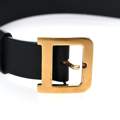 Christian Dior Calfskin Diorquake Belt 80 Black 5 of 6