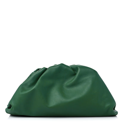 Bottega Veneta Smooth Butter Calf The Pouch Oversized Clutch Racing Green 1 of 11