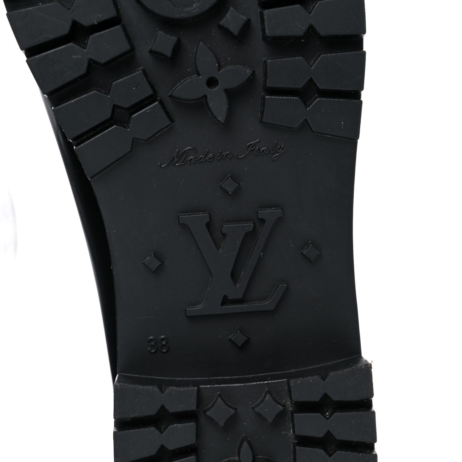 Louis Vuitton Rubber Embossed Monogram Splash Rain Boots 38 Black 6 of 15