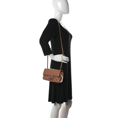 Chanel Lambskin Quilted Mini Rectangular Flap Brown 2 of 10