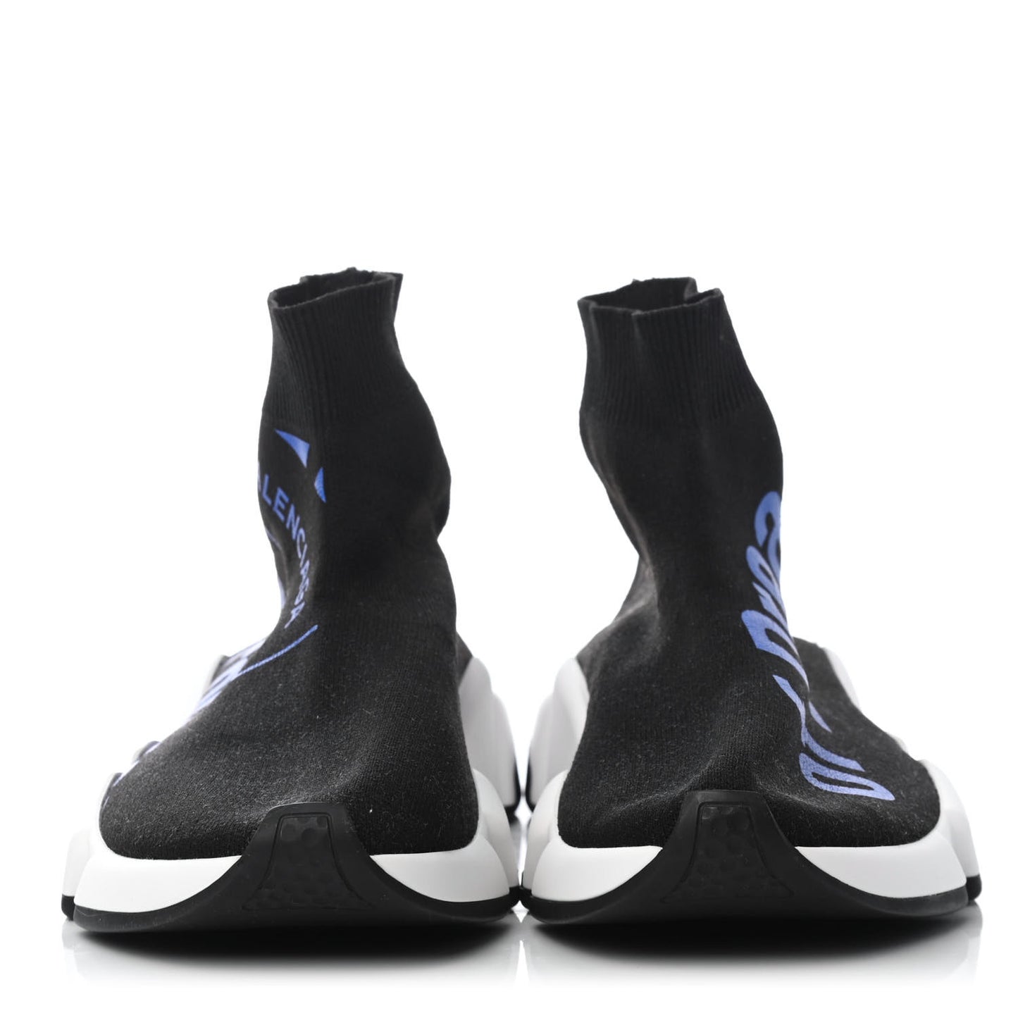 Neoprene Knit Power of Dreams Womens Speed Sneakers 37 Black Bleu
