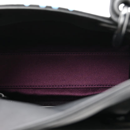 Christian Dior X BHARTI KHER Calfskin Painted Mini Lady Dior Black 4 of 9