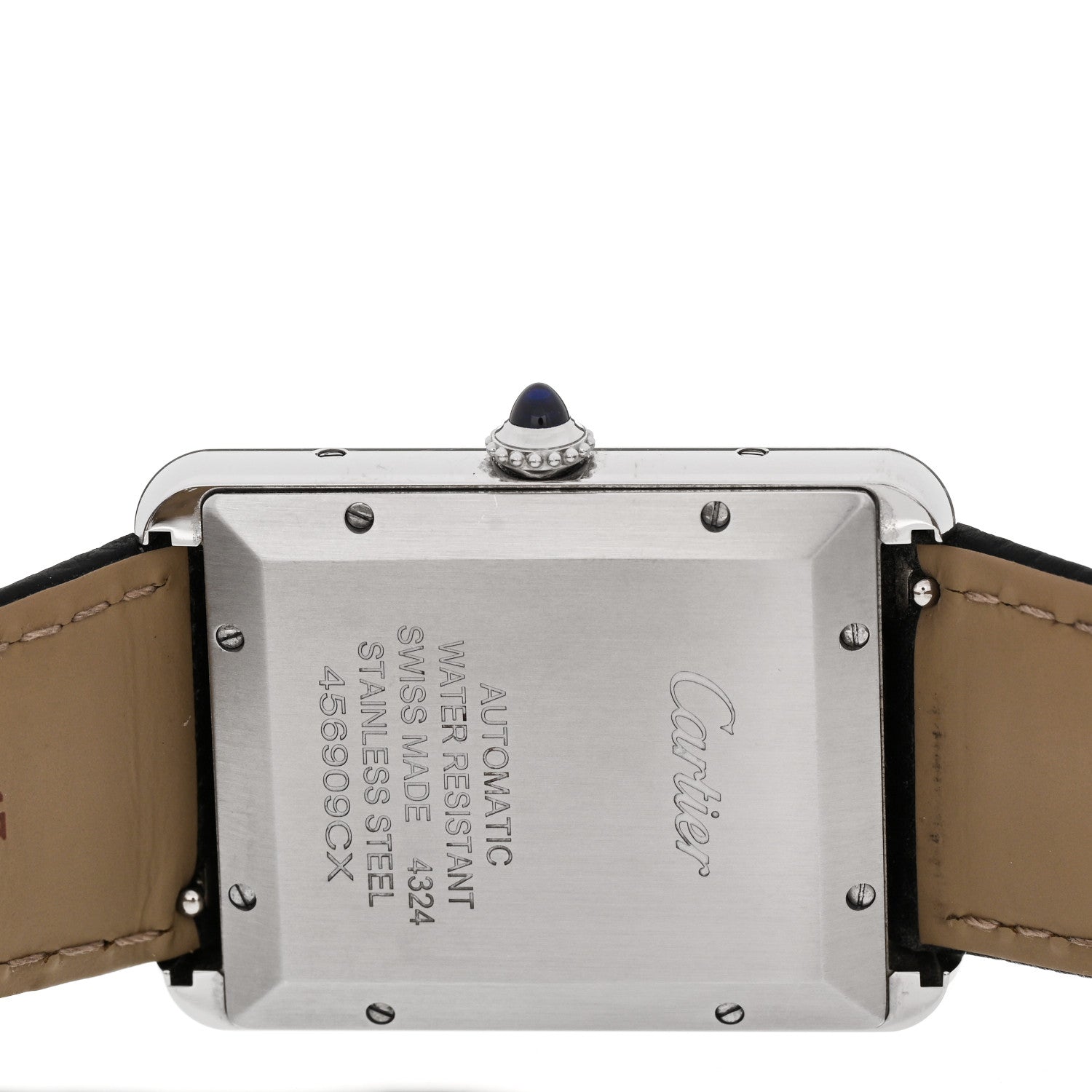 Cartier Stainless Steel Calfskin 31mm Tank Must Automatic Watch 4 of 5
