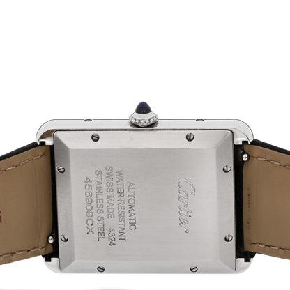 Cartier Stainless Steel Calfskin 31mm Tank Must Automatic Watch 4 of 5