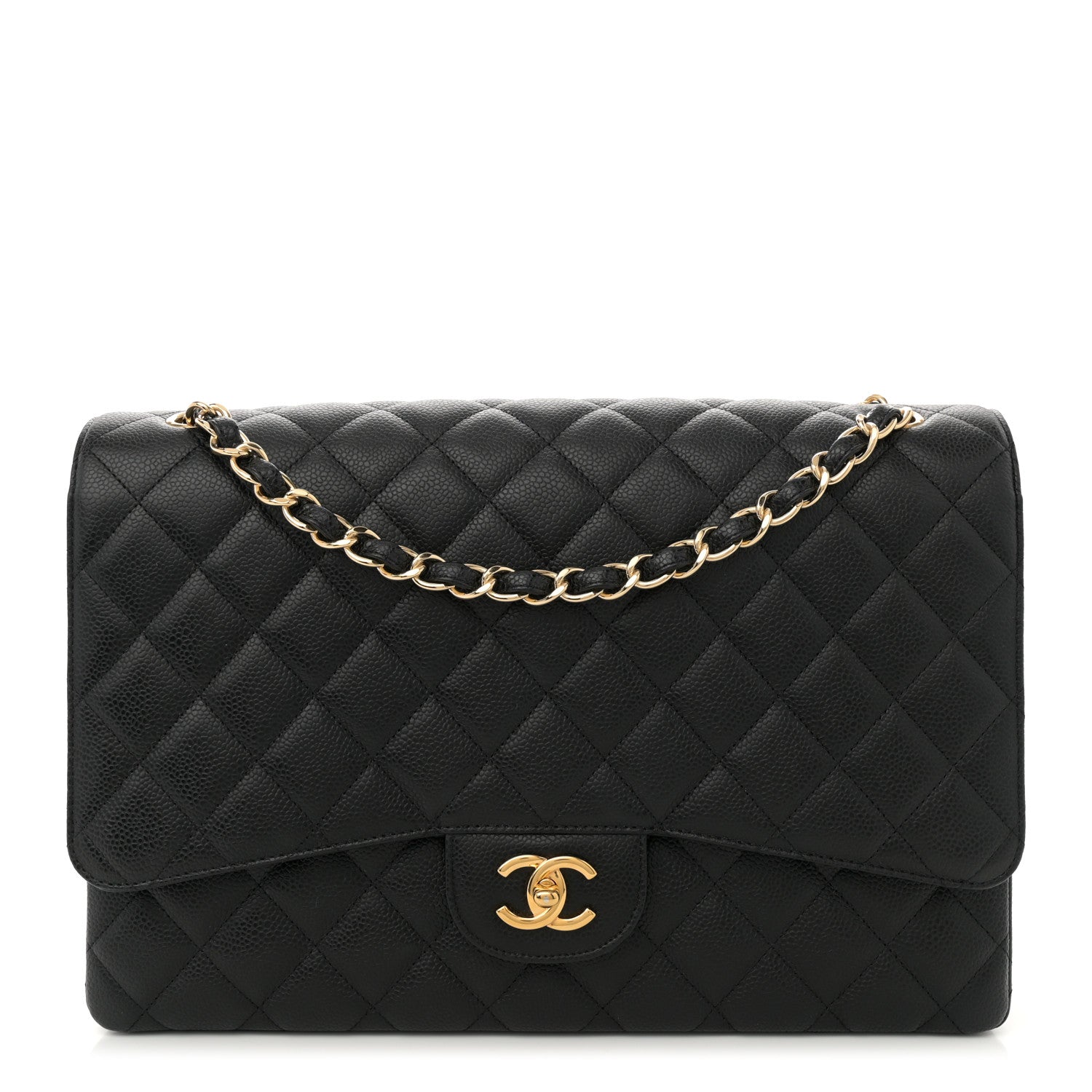 Chanel Caviar Quilted Maxi Single Flap Black 1 of 11