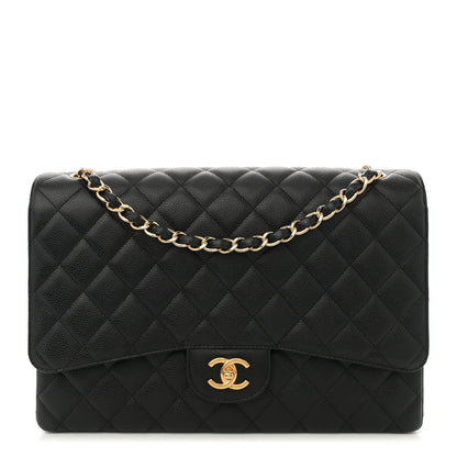 Chanel Caviar Quilted Maxi Single Flap Black 1 of 11