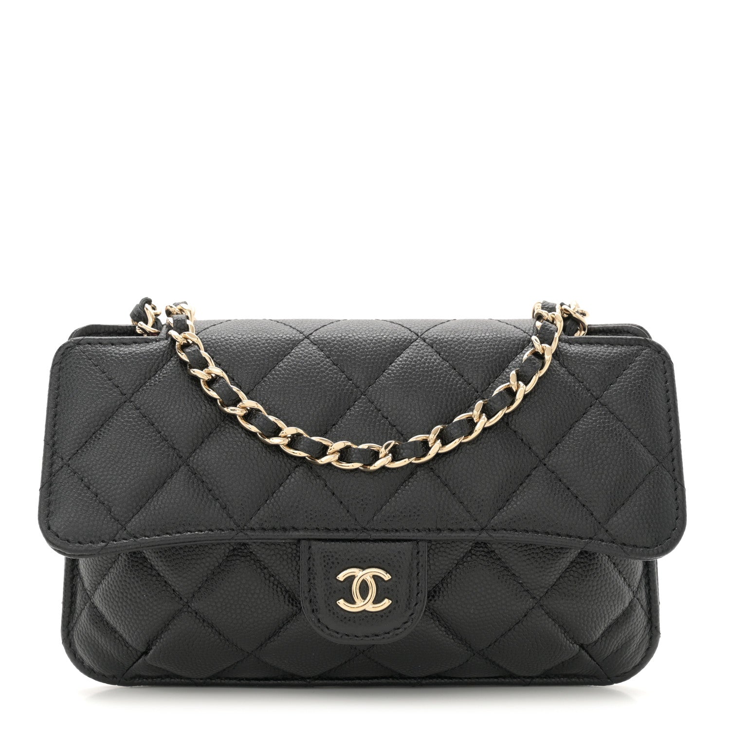 Chanel Caviar Fabric Graffiti Foldable Tote Bag With Chain Black Multicolor 3 of 19