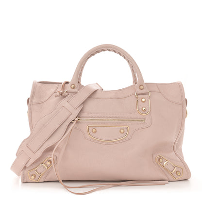 Balenciaga Chevre Silver Metallic Edge Hardware City Rose Aubepine Bois de Rose 1 of 14