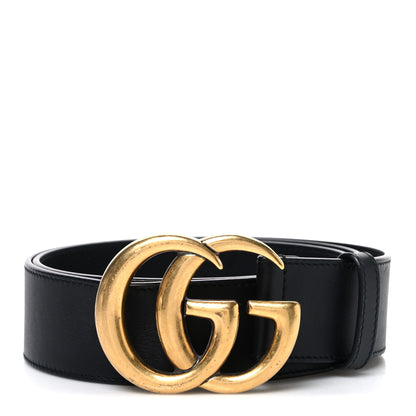 Gucci Calfskin Double G 40mm Belt 85 34 Black 1 of 5