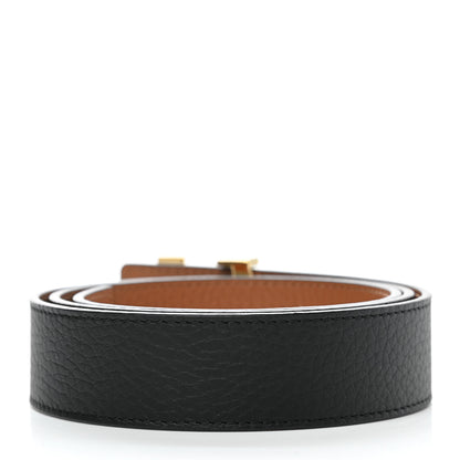 Louis Vuitton Calfskin 30mm LV Initiales Belt 80 32 Black 2 of 6
