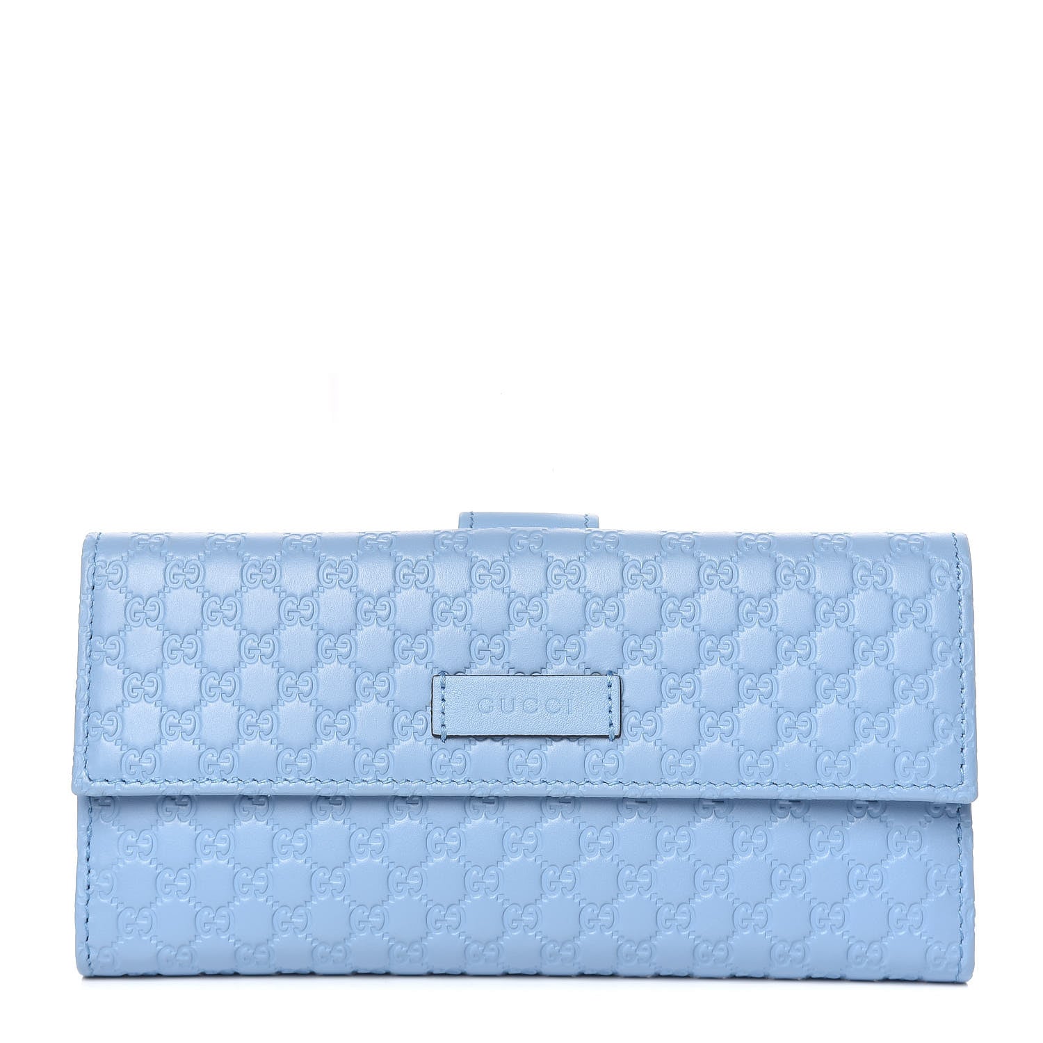 Gucci Microguccissima Continental Flap Wallet Mineral Blue 1 of 8