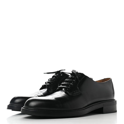 Louis Vuitton Calfskin Mens Derby Shoes 8 Black 3 of 8