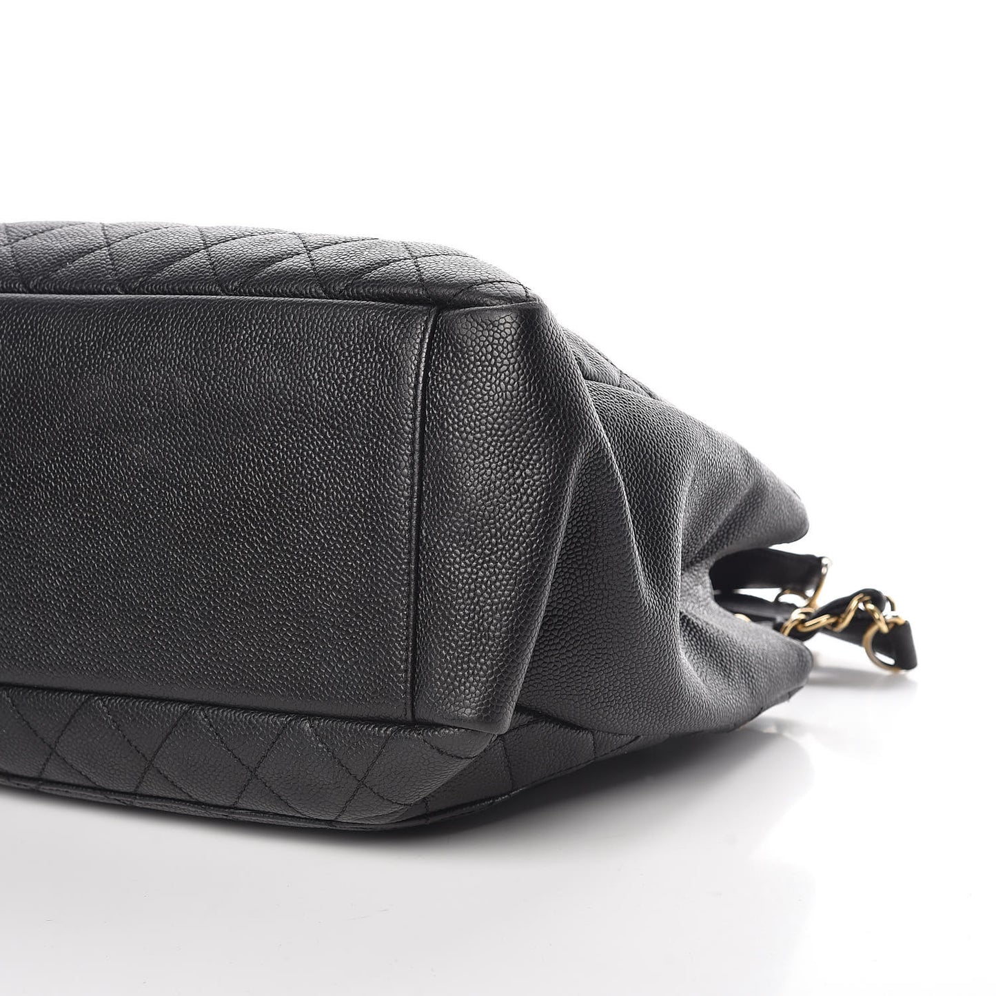 Caviar Quilted Grand Shopping Tote GST Black