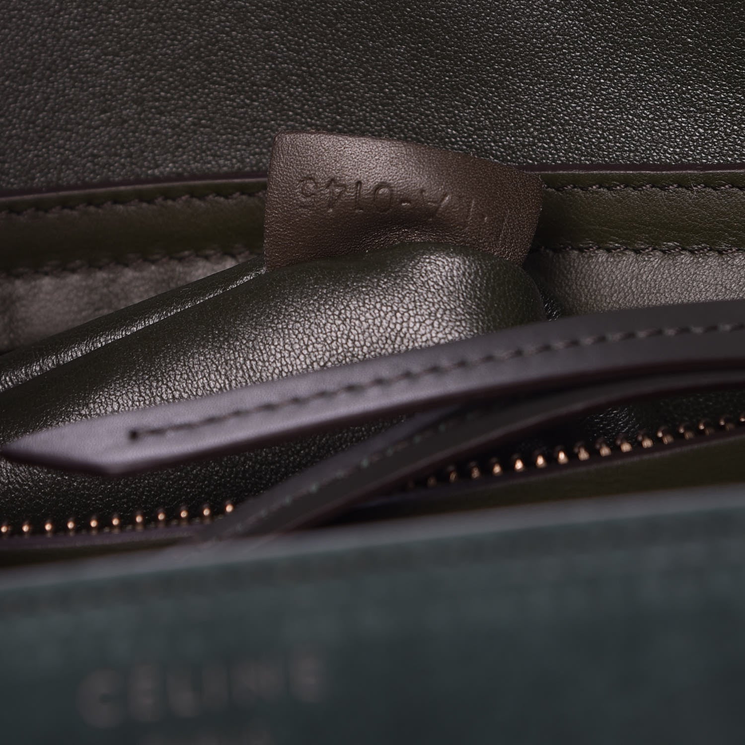 Celine Nubuck Medium Phantom Luggage Bottle Green 8 of 13