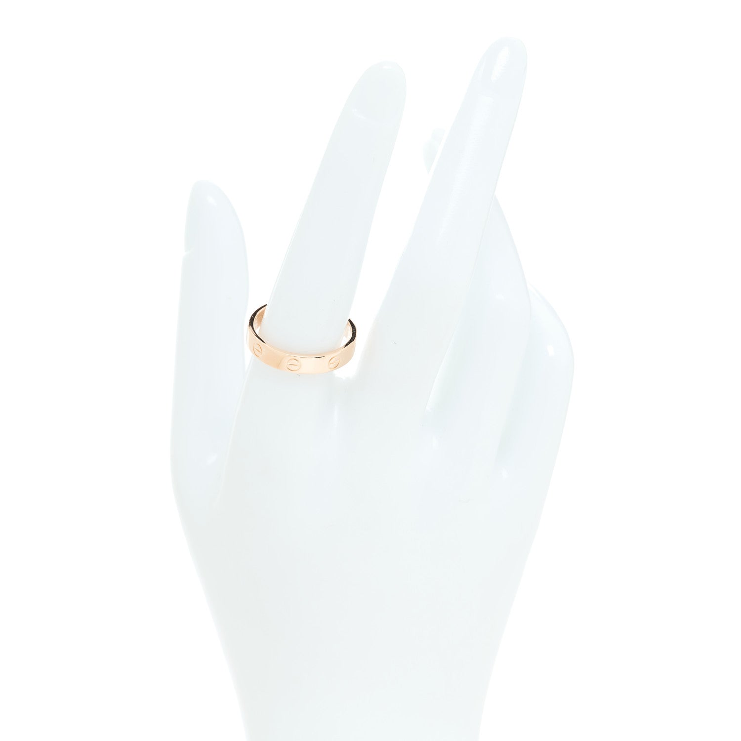 Cartier 18K Pink Gold 3.5mm LOVE Wedding Band Ring 58 8.5 2 of 5