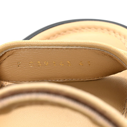 Chanel Lambskin Quilted Platform Sandals 41 Beige Black 9 of 11