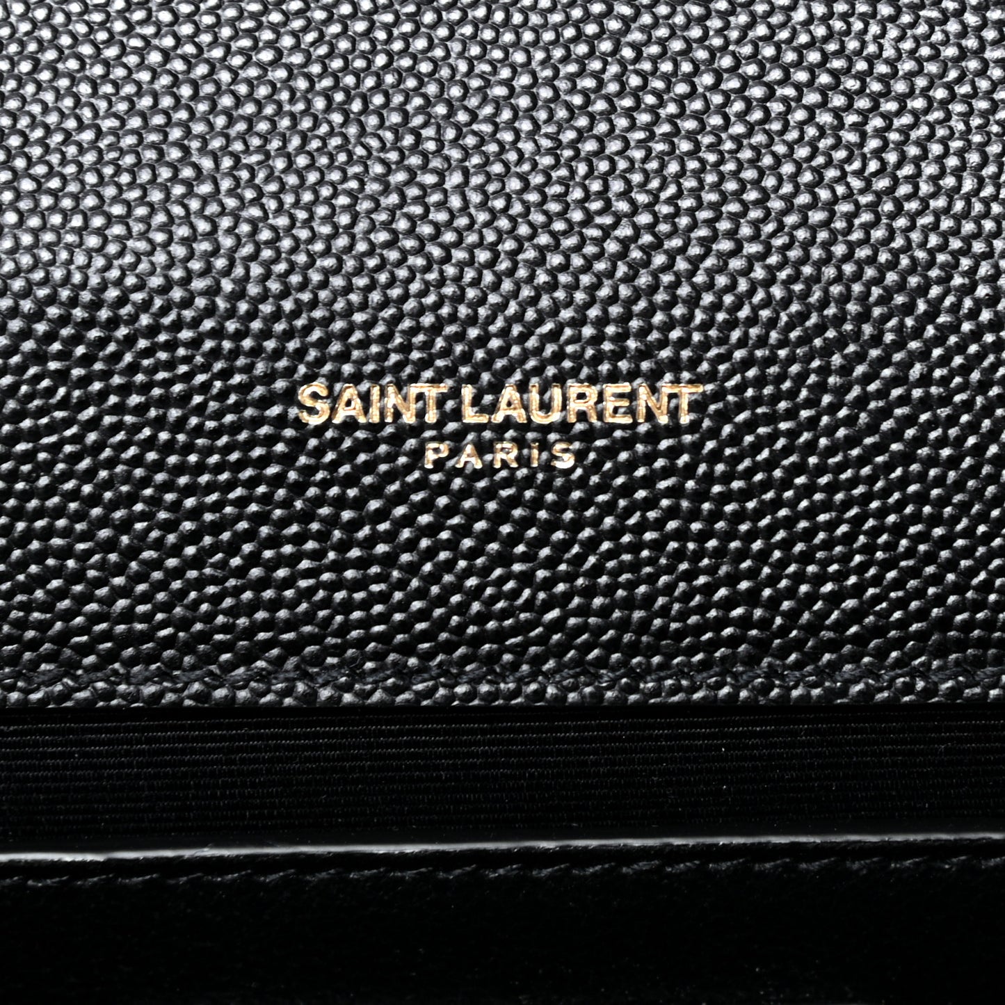 Grain De Poudre Monogram Cassandre Clutch Black