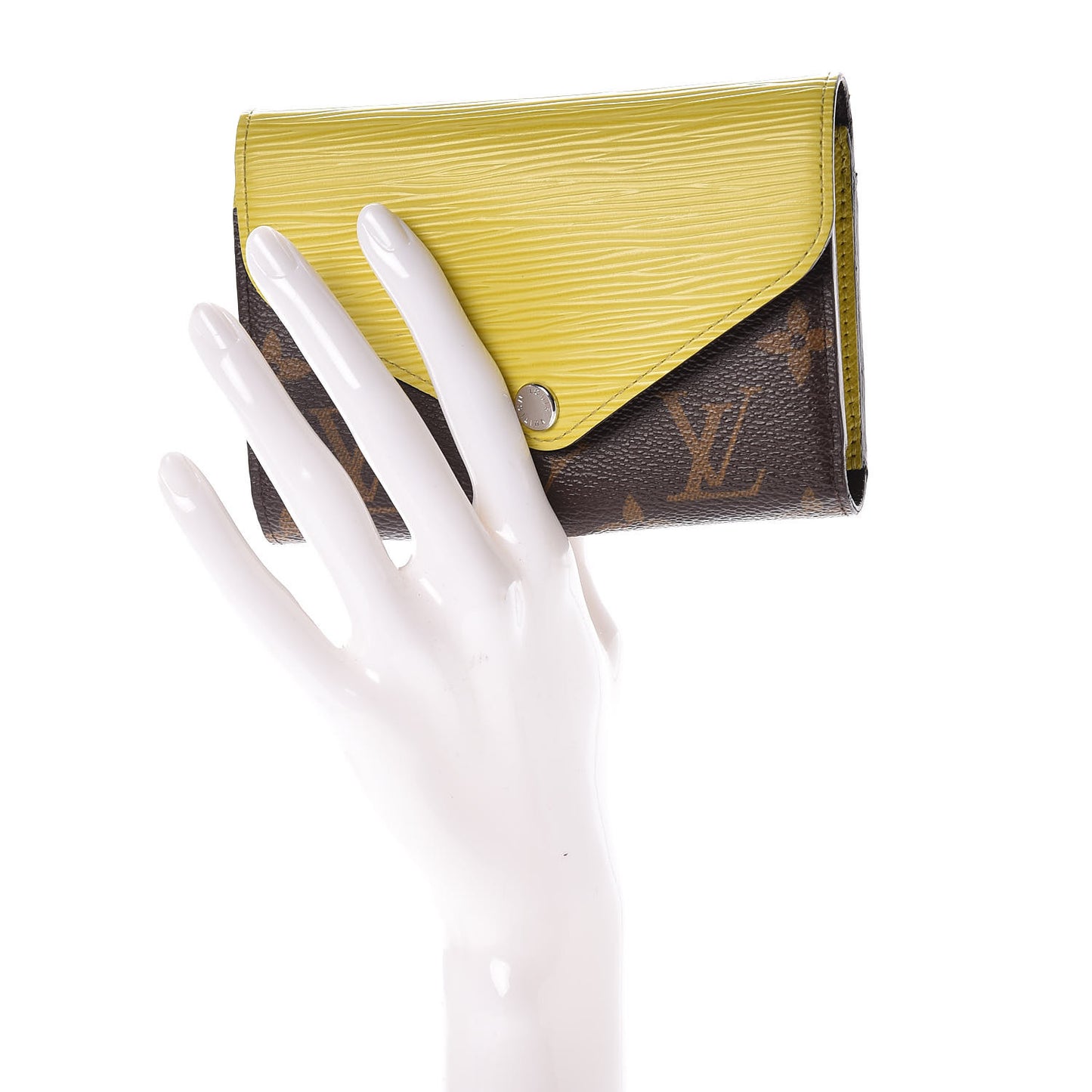 Epi Monogram Marie-Lou Compact Wallet Pistache
