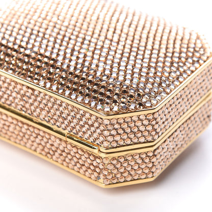 Judith Leiber Swarovski Crystal Minaudiere Clutch Gold 9 of 9