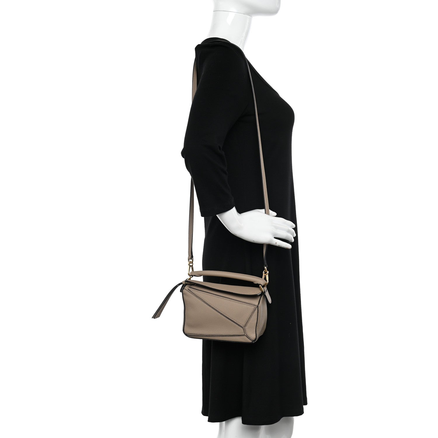 Loewe Calfskin Mini Puzzle Bag Sand 2 of 9