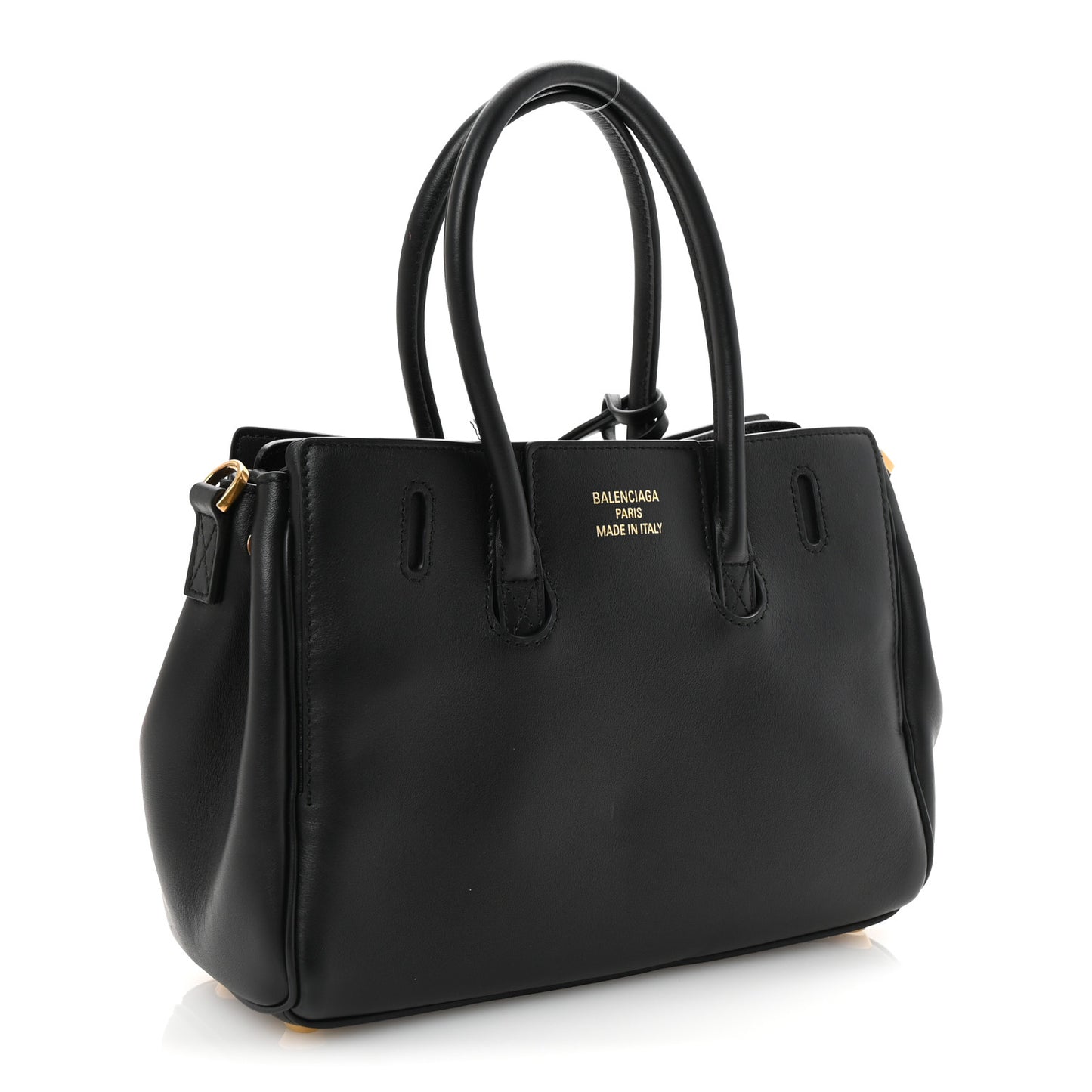 Smooth Calfskin Mini Bel Air Carry All Bag Black