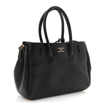 Balenciaga Smooth Calfskin Mini Bel Air Carry All Bag Black 3 of 10