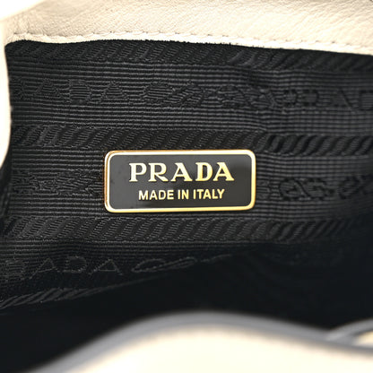 Prada Nappa Mini Re-Edition 1978 Bucket Bag  White 6 of 11