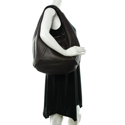 Bottega Veneta Cervo Deerskin Large Hobo Ebano 2 of 8