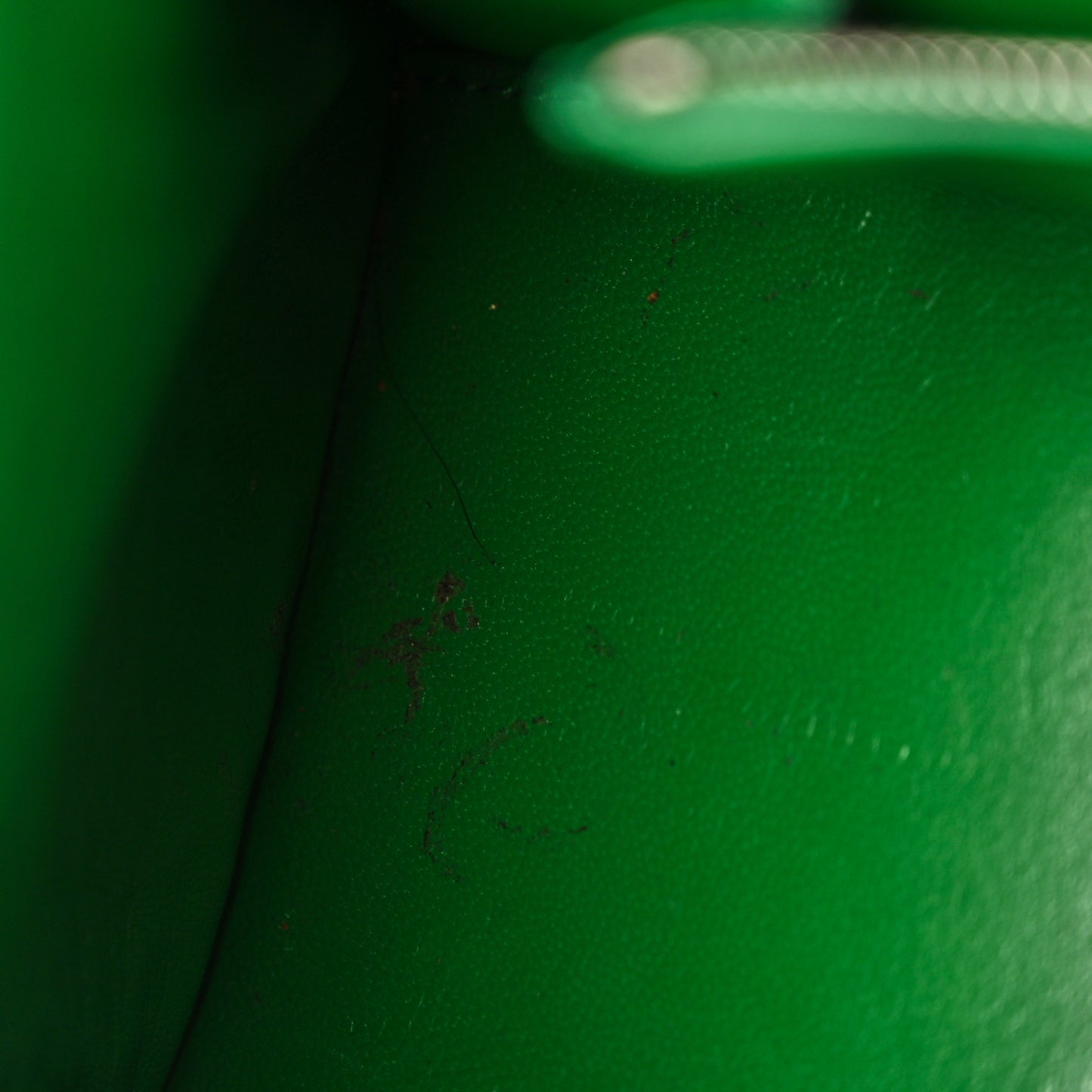 Shiny Calfskin Crocodile Embossed Small Hourglass Top Handle Bag Leaf Green