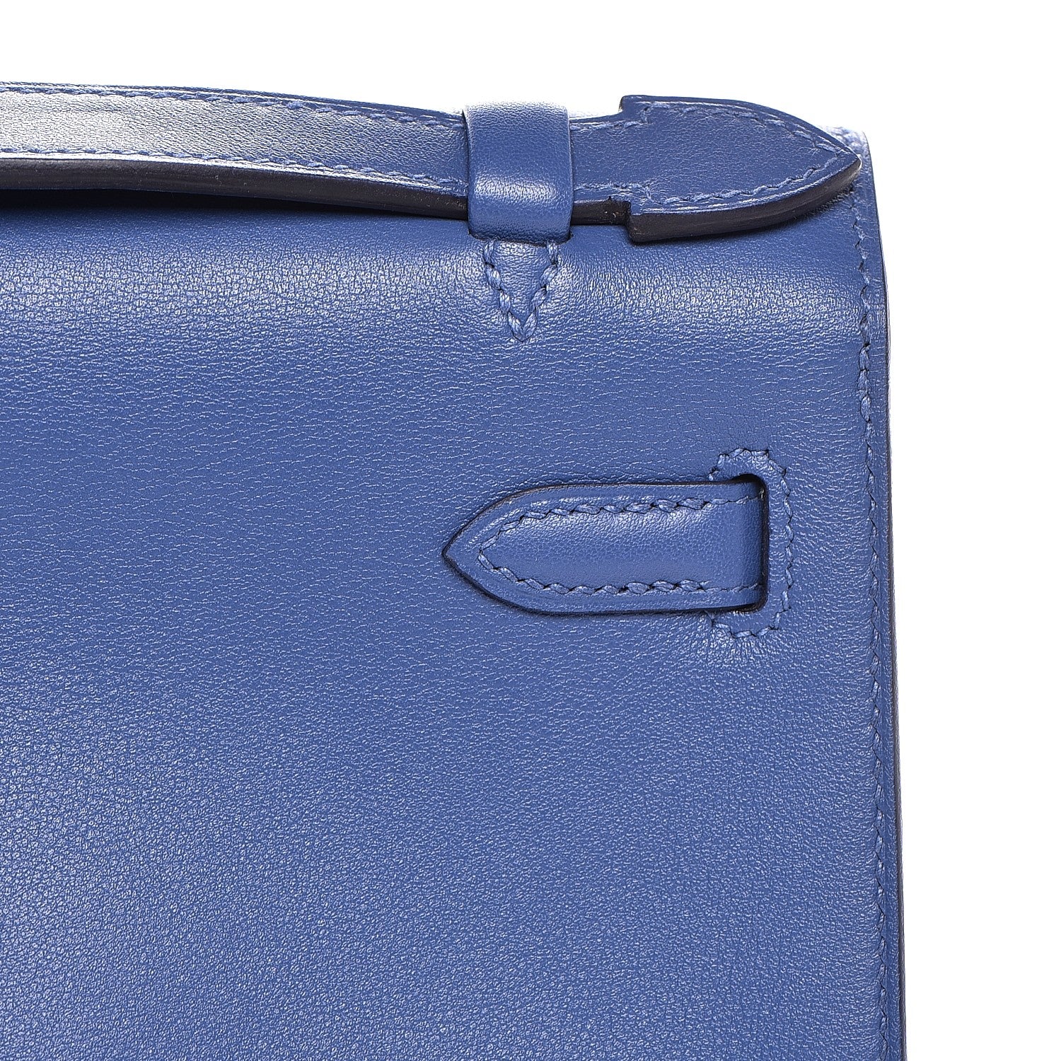 Hermes Swift Kelly Pochette Clutch Bleu Brighton 25 of 27