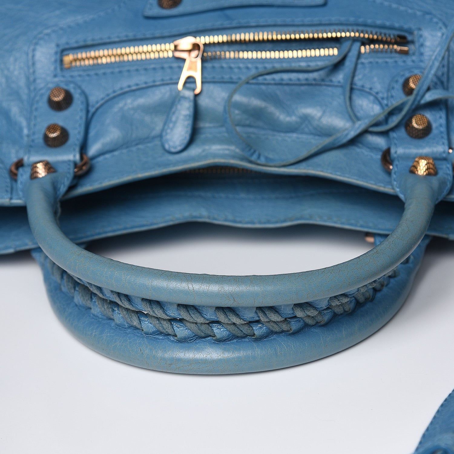 Balenciaga Agneau Giant 12 Rose Gold Hardware City Bleu Indigo 11 of 15
