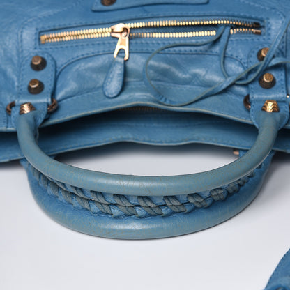 Balenciaga Agneau Giant 12 Rose Gold Hardware City Bleu Indigo 11 of 15