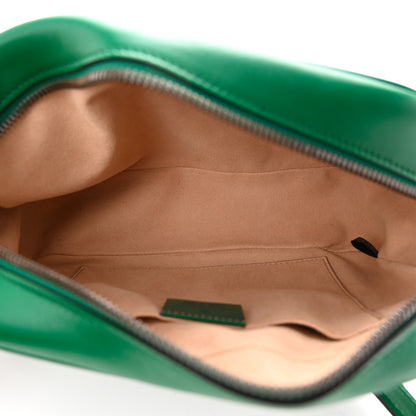 Gucci Calfskin Matelasse Small GG Marmont Chain Shoulder Bag Emerald Green 5 of 10